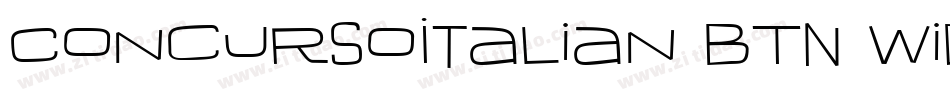 ConcursoItalian BTN Wide字体转换